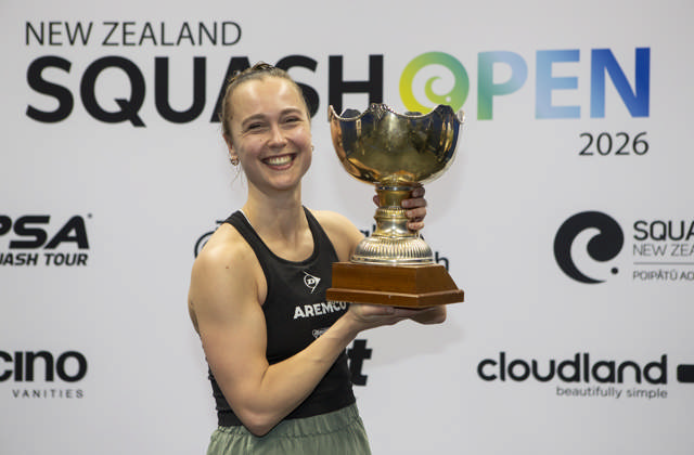 Tinne Gilis wins the 2026 New Zealand Squash Open 