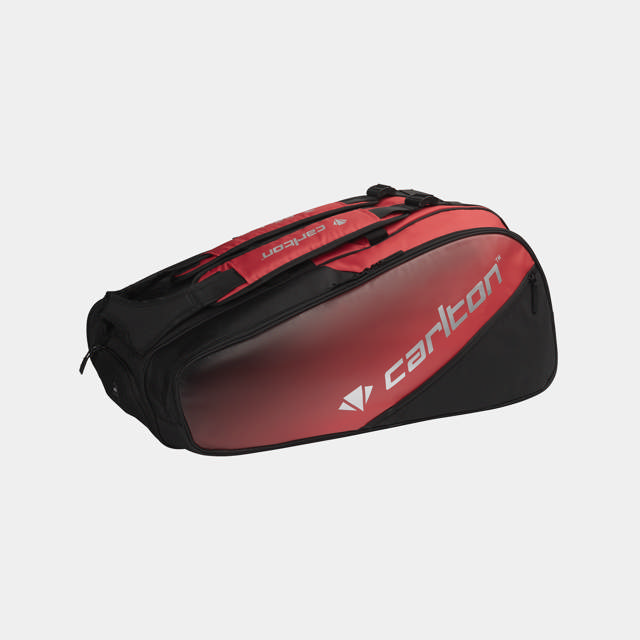 C AC PRO 3 COMP RACKET BAG BLK/RED