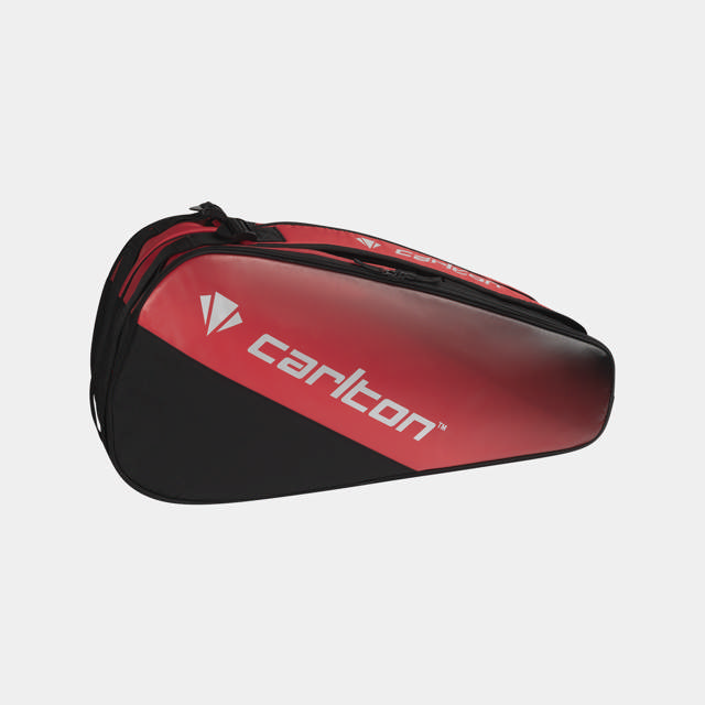 C AC PRO 2 COMP RACKET BAG BLK/RED