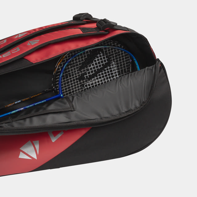 C AC PRO 2 COMP RACKET BAG BLK/RED