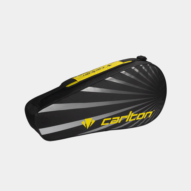 C AC TEAM 1 COMP RACKET BAG BLK/YLW