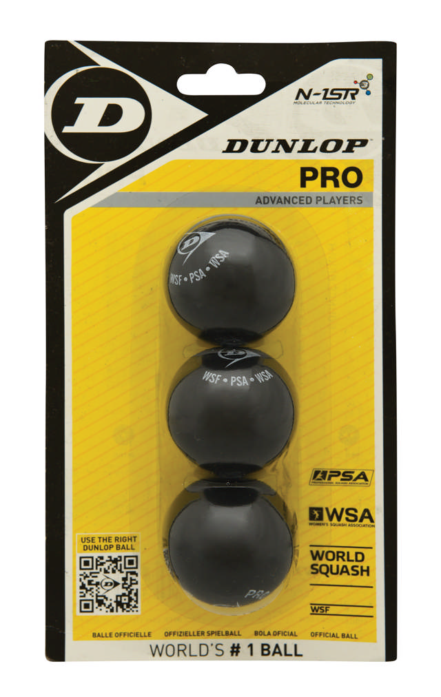 Pro Squash Ball 12pcs - double Yellow dot
