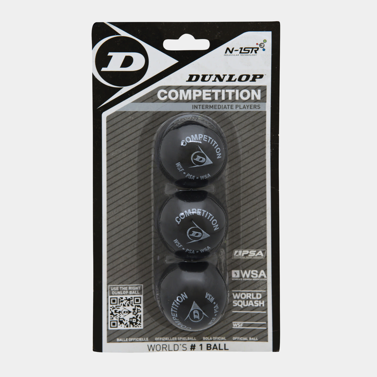 Competition Squash Ball 3Ball Blister - Yellow dot