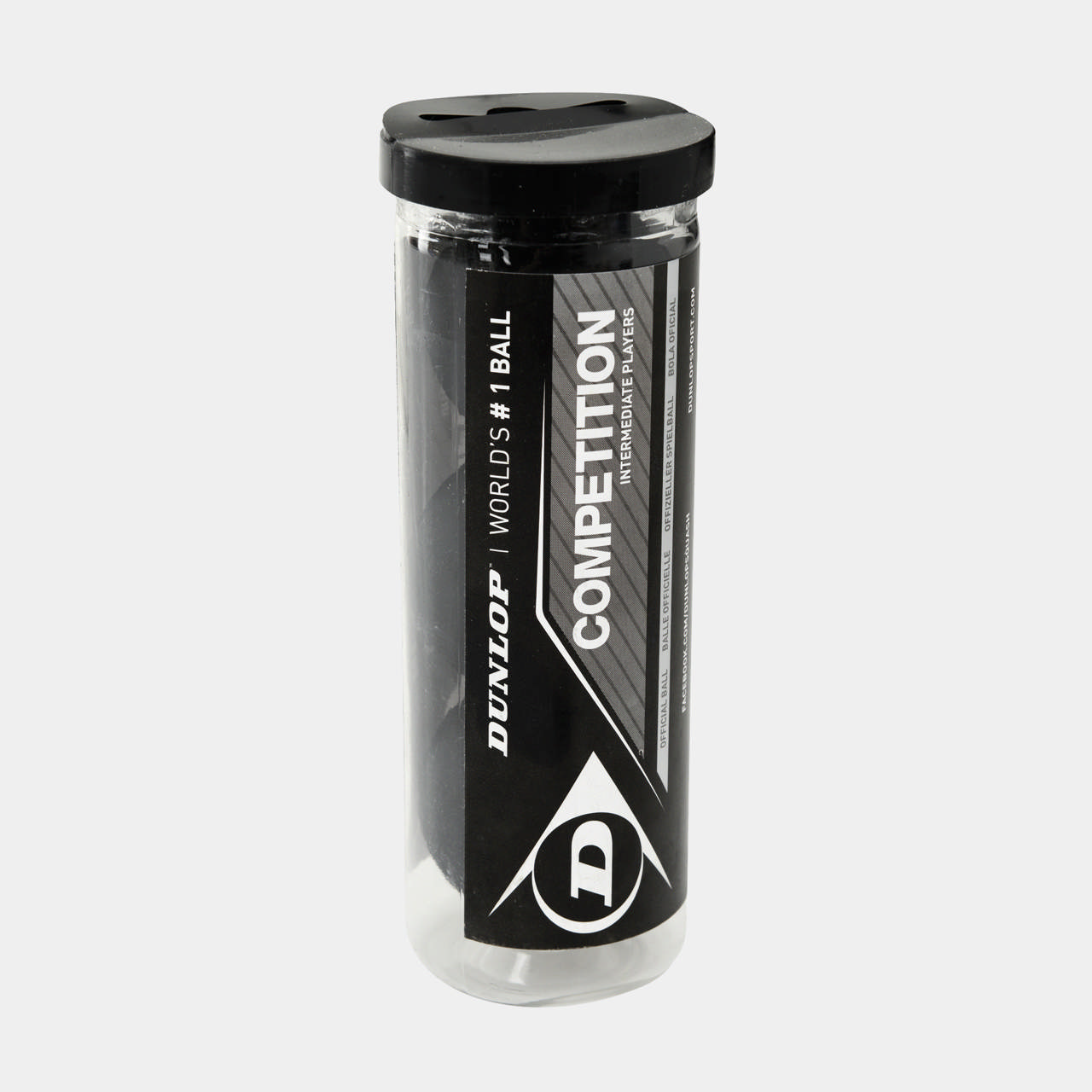 Competition Squash Ball 3Ball Tube - Yellow dot